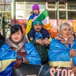 A peaceful Ukraine event was held on Sat, Jan 6, 2024 at Arthur’s Quay to acknowledge the massive attacks Russia did in Ukraine the past two weeks. Picture: Olena Oleksienko/ilovelimerick