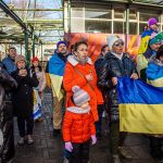 A peaceful Ukraine event was held on Sat, Jan 6, 2024 at Arthur’s Quay to acknowledge the massive attacks Russia did in Ukraine the past two weeks. Picture: Olena Oleksienko/ilovelimerick