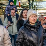 A peaceful Ukraine event was held on Sat, Jan 6, 2024 at Arthur’s Quay to acknowledge the massive attacks Russia did in Ukraine the past two weeks. Picture: Olena Oleksienko/ilovelimerick
