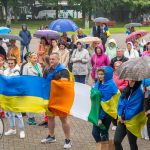 Ukraine Independence Day 2023 at Arthurs Quay, Limerick on Saturday, August 26. Picture: Kateryna  Vyshemirska/Olena Oleksienko/ilovelimerick