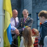 A ceremonial flag raising event to mark Ukrainian Independence Day took place at Limerick Council, offices Merchants Quay on Thursday, August, 24,  2023. Picture: 
Olena Oleksienko/ilovelimerick