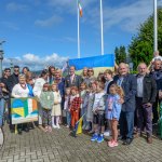 A ceremonial flag raising event to mark Ukrainian Independence Day took place at Limerick Council, offices Merchants Quay on Thursday, August, 24,  2023. Picture: 
Olena Oleksienko/ilovelimerick