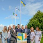 A ceremonial flag raising event to mark Ukrainian Independence Day took place at Limerick Council, offices Merchants Quay on Thursday, August, 24,  2023. Picture: 
Olena Oleksienko/ilovelimerick