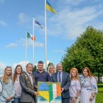 A ceremonial flag raising event to mark Ukrainian Independence Day took place at Limerick Council, offices Merchants Quay on Thursday, August, 24,  2023. Picture: 
Olena Oleksienko/ilovelimerick