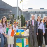 A ceremonial flag raising event to mark Ukrainian Independence Day took place at Limerick Council, offices Merchants Quay on Thursday, August, 24,  2023. Picture: 
Olena Oleksienko/ilovelimerick