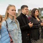 A ceremonial flag raising event to mark Ukrainian Independence Day took place at Limerick Council, offices Merchants Quay on Thursday, August, 24,  2023. Picture: 
Olena Oleksienko/ilovelimerick