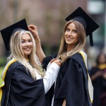 REPRO FREE
A total of 2,038 students, including 78 PhDs, will graduate from University of
Limerick this week as part of the Winter Conferring Ceremonies.
Students from the faculties of Arts, Humanities and Social Sciences, Kemmy
Business School, Science and Engineering, and Education and Health Sciences,
along with a cohort of more than 50 Garda College graduates will be conferred
across three days.
Pictured are Business Graduates Hollie Prendergast, Keel Co Kerry and Alannah Meaney, Ennis Co Clare . Pic Arthur Ellis