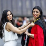 REPRO FREE
A total of 2,038 students, including 78 PhDs, will graduate from University of
Limerick this week as part of the Winter Conferring Ceremonies.
Students from the faculties of Arts, Humanities and Social Sciences, Kemmy
Business School, Science and Engineering, and Education and Health Sciences,
along with a cohort of more than 50 Garda College graduates will be conferred
across three days.
Pictured is Soumia Chirouf (right) PhD in Linguistics with her friend Rayiane Filali both from Algeria. Pic Arthur Ellis