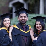 REPRO FREE
A total of 2,038 students, including 78 PhDs, will graduate from University of
Limerick this week as part of the Winter Conferring Ceremonies.
Students from the faculties of Arts, Humanities and Social Sciences, Kemmy
Business School, Science and Engineering, and Education and Health Sciences,
along with a cohort of more than 50 Garda College graduates will be conferred
across three days.
Pictured are Advanced Healthcare Practise Graduates L-R Gloria Lainez, Honduras, Telvin Babu and Shephy Tom, India . Pic Arthur Ellis