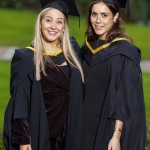 REPRO FREE
A total of 2,038 students, including 78 PhDs, will graduate from University of
Limerick this week as part of the Winter Conferring Ceremonies.
Students from the faculties of Arts, Humanities and Social Sciences, Kemmy
Business School, Science and Engineering, and Education and Health Sciences,
along with a cohort of more than 50 Garda College graduates will be conferred
across three days.
Pictured are Lean Breathnach, Conamara Co Galway and Jessica Ward, Meelick Co Clare, MA's in Guidance Counselling and Lifespan Development . Pic Arthur Ellis