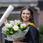 REPRO FREE
A total of 2,038 students, including 78 PhDs, will graduate from University of
Limerick this week as part of the Winter Conferring Ceremonies.
Students from the faculties of Arts, Humanities and Social Sciences, Kemmy
Business School, Science and Engineering, and Education and Health Sciences,
along with a cohort of more than 50 Garda College graduates will be conferred
across three days.
Pictured is Farrah O'Connell, Toronto Canada, who graduated in Sports Psychology . Pic Arthur Ellis