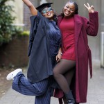 REPRO FREE
A total of 2,038 students, including 78 PhDs, will graduate from University of
Limerick this week as part of the Winter Conferring Ceremonies.
Students from the faculties of Arts, Humanities and Social Sciences, Kemmy
Business School, Science and Engineering, and Education and Health Sciences,
along with a cohort of more than 50 Garda College graduates will be conferred
across three days.
Pictured is Queen Alita Peter Giseh, Msc Public Health, with her sister Laura Morgan, Nigeria . Pic Arthur Ellis