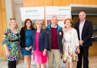 19/07/2015     REPRO FREE
The 36th World Medical and Health Games was officially opened by Minister Jan O’Sullivan at the University of Limerick on Sunday 19th July. The Games welcome over 1,000 athletes from more than 20 countries to compete across 25 different sports from golf and cycling to chess, fencing triathlon and football. This annual event brings medics from a range of medical professions, consultants, GP’s, nurses, paramedics who compete in a spirit of friendship in their chosen sport.
Pictured are (l-r) Karen Brosnahan, Shannon Region Conference and Sports Bureau, Edel Mitchell, Failte Ireland, Jan O'Sullivan, Minister for Education and Skills, Dave Mahedy, UL Director of Sport, Linda Stevens, UL Project Director, and Adam Skerritt, Shannon Region Conference and Sports Bureau.
Picture credit: Diarmuid Greene/Fusionshooters