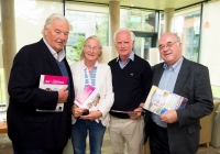 19/07/2015     REPRO FREE
The 36th World Medical and Health Games was officially opened by Minister Jan O’Sullivan at the University of Limerick on Sunday 19th July. The Games welcome over 1,000 athletes from more than 20 countries to compete across 25 different sports from golf and cycling to chess, fencing triathlon and football. This annual event brings medics from a range of medical professions, consultants, GP’s, nurses, paramedics who compete in a spirit of friendship in their chosen sport.
Pictured are (l-r) Michael Houlihan, Joan Houlihan, Gerard Boland, and Tony Brazil.
Picture credit: Diarmuid Greene/Fusionshooters