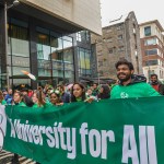 University of Limerick illustrated the cultural diversity of its student community by taking part in this year’s St Patrick’s Day Parade to showcase the “international and local community” at the University. The Equality, Diversity, and Inclusion UL Parade group met at University of Limerick’s City Campus ahead of the parade and enjoyed a day immersing themselves in local culture while sharing their own. Picture: Olena Oleksienko/ilovelimerick