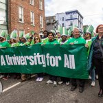 2024 University of Limerick St Patrick’s Day Parade Group - International and local students came together to immerse themselves in Ireland and Limerick culture while sharing their own backgrounds on Sunday, March 17, 2024. Picture: Olena Oleksienko/ilovelimerick