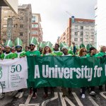 2024 University of Limerick St Patrick’s Day Parade Group - International and local students came together to immerse themselves in Ireland and Limerick culture while sharing their own backgrounds on Sunday, March 17, 2024. Picture: Olena Oleksienko/ilovelimerick