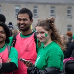 University of Limerick illustrated the cultural diversity of its student community by taking part in this year’s St Patrick’s Day Parade 2025. Picture: Cian Reinhardt