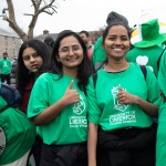University of Limerick illustrated the cultural diversity of its student community by taking part in this year’s St Patrick’s Day Parade 2025. Picture: Cian Reinhardt