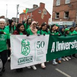 University of Limerick illustrated the cultural diversity of its student community by taking part in this year’s St Patrick’s Day Parade 2025. Picture: Cian Reinhardt