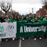 University of Limerick illustrated the cultural diversity of its student community by taking part in this year’s St Patrick’s Day Parade 2025. Picture: Cian Reinhardt