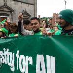 University of Limerick illustrated the cultural diversity of its student community by taking part in this year’s St Patrick’s Day Parade 2025. Picture: Cian Reinhardt