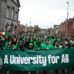 University of Limerick illustrated the cultural diversity of its student community by taking part in this year’s St Patrick’s Day Parade 2025. Picture: Cian Reinhardt
