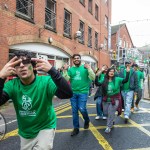 University of Limerick students pictured at Limerick's St Patricks Day 2026. Picture: Olena Oleksienko/ilovelimerick