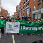 University of Limerick students pictured at Limerick's St Patricks Day 2026. Picture: Olena Oleksienko/ilovelimerick