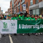 University of Limerick students pictured at Limerick's St Patricks Day 2026. Picture: Olena Oleksienko/ilovelimerick