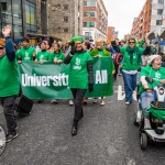 University of Limerick students pictured at Limerick's St Patricks Day 2026. Picture: Olena Oleksienko/ilovelimerick