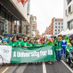 University of Limerick students pictured at Limerick's St Patricks Day 2026. Picture: Olena Oleksienko/ilovelimerick