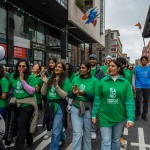 University of Limerick students pictured at Limerick's St Patricks Day 2026. Picture: Olena Oleksienko/ilovelimerick