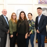 Pictured at the VTOS Limerick 2019 Art, Craft & Design Open Day in the Further Education & Training Centre are Paul Patton, Director of Further Education and Training, Triona Lynch, Manager for Further Education and Training, Jayne Foley, Art Craft Design Course Leader at VTOS Kilmallock Road Campus,Claire Barry, Marketing and Communications at Limerick & Clare Education Training Board, and Patrick Hogan, Marketing and Communications at Limerick & Clare Education Training Board. Picture: Conor Owens/ilovelimerick.