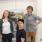 Pictured at the VTOS Limerick 2019 Art, Craft & Design Open Day in the Further Education & Training Centre are Maria Tuttle, Learning Technology Support Officer at VTOS, student PJ Enright, Carew Park and student Lorcan Heffernan, Ennis. Picture: Conor Owens/ilovelimerick.