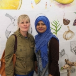 Pictured at the VTOS Limerick 2019 Art, Craft & Design Open Day in the Further Education & Training Centre are Limerick Youth Service workers Rachel Clifford Ryan, Dromkeen, Jannatul Ferdous, Mungret. Picture: Conor Owens/ilovelimerick.