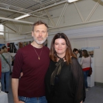 Pictured at the VTOS Limerick 2019 Art, Craft & Design Open Day in the Further Education & Training Centre are Richard Lynch, founder of ilovelimerick.com and Jayne Foley, Art Craft Design Course Leader at VTOS Kilmallock Road Campus. Picture: Conor Owens/ilovelimerick.