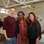 Pictured at the VTOS Limerick 2019 Art, Craft & Design Open Day in the Further Education & Training Centre are Richard Lynch, founder of ilovelimerick.com, Crysterbel Durd, Dooradoyle and ayne Foley, Art Craft Design Course Leader. Picture: Conor Owens/ilovelimerick.