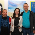 Pictured at the VTOS Limerick 2019 Art, Craft & Design Open Day in the Further Education & Training Centre are Stanislav Petrova, Tatjana Petrova and Ruslan Petrova from Dublin Road. Picture: Conor Owens/ilovelimerick.