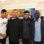 Pictured at the VTOS Limerick 2019 Art, Craft & Design Open Day in the Further Education & Training Centre are students Khaled Alibrahim, South Circular Road, Nori Mohammed, Henry Street, Mustafa Alibrahim, South Circular Road, and Avudu Anthony, Dock Road. Picture: Conor Owens/ilovelimerick.