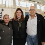 Pictured at the VTOS Limerick 2019 Art, Craft & Design Open Day in the Further Education & Training Centre are Ragae, Limerick Milk Market, Jayne Foley, Art Craft Design Course Leader, and student Abed Hindawi, Limerick Milk Market. Picture: Conor Owens/ilovelimerick.