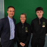 Pictured at the VTOS 2019 Graduation Ceremony are Cyril Deevy, Hospitality Training Campus Director, Carmel Moynihan, Ballyneety and Roy Mullane, Roxboro. Picture: Richard Lynch/ilovelimerick.