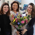 Pictured at the VTOS 2019 open day are Jayne Foley, art teacher, style queen Celia holman Lee and Patricia Kennedy, VTOS Co-ordinator. Picture: Conor Owens/ilovelimerick.