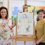 Pictured at the VTOS 2019 open day are style queen Celia Holman Lee and Katrina Handley from Cappamore. Picture: Conor Owens/ilovelimerick.