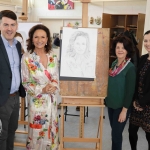 Pictured at the VTOS 2019 open day are Patrick Hogan, Limerick and Clare Education and Training Board, style queen Celia Holman Lee, Ann Mahony from North Circular Road, and Claire Barry, Limerick and Clare Education and Training Board. Picture: Conor Owens/ilovelimerick.