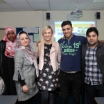 Pictured at the VTOS 2019 open day are Sanda Boye, Mount Kenneth, Najeya Abdul, Windmill Street, Alison McNamara, English teacher at VTOS, Khaled Ibrahim, South Circular Road, and Khalil Delsoz, Sexton Street. Picture: Conor Owens/ilovelimerick.