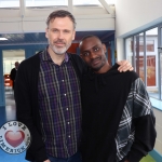 Pictured at the VTOS 2019 open day are Richard Lynch, founder of ilovelimerick.com, and Munyaradzi Jonas, Limerick Music Generation. Picture: Conor Owens/ilovelimerick.