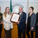 23-03-2023 West End Youth Centre at Our Lady of Lourdes Centre, winners in the Pride of Place Awards 2023, Mayoral Reception hosted by Mayor of Limerick City and County Council, Francis Foley in the Council Chambers, Merchants Quay.  Picture: Keith Wiseman