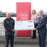 With Compliments.    Michael Collins, Mayor of the City and County of Limerick along with Clare Ellis, Corporate Brand and Communication Senior Manager Cook Medical EMEA presents a cheque for €3,010 to 
Johnny Togher, Pieta House.     Photograph Liam Burke/Press 22