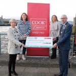 With Compliments.    Michael Collins, Mayor of the City and County of Limerick along with Clare Ellis, Corporate Brand and Communication Senior Manager Cook Medical EMEA with a cheque for €1,584 which they presented to Catherine Hand and Cathleen Osborne representing Mid-Western Cancer Foundation.
Photograph Liam Burke/Press 22